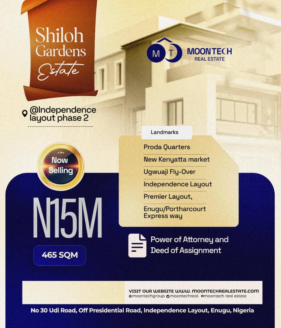 Shiloh Garden Estate - Fast-Appreciating Land in New Enugu